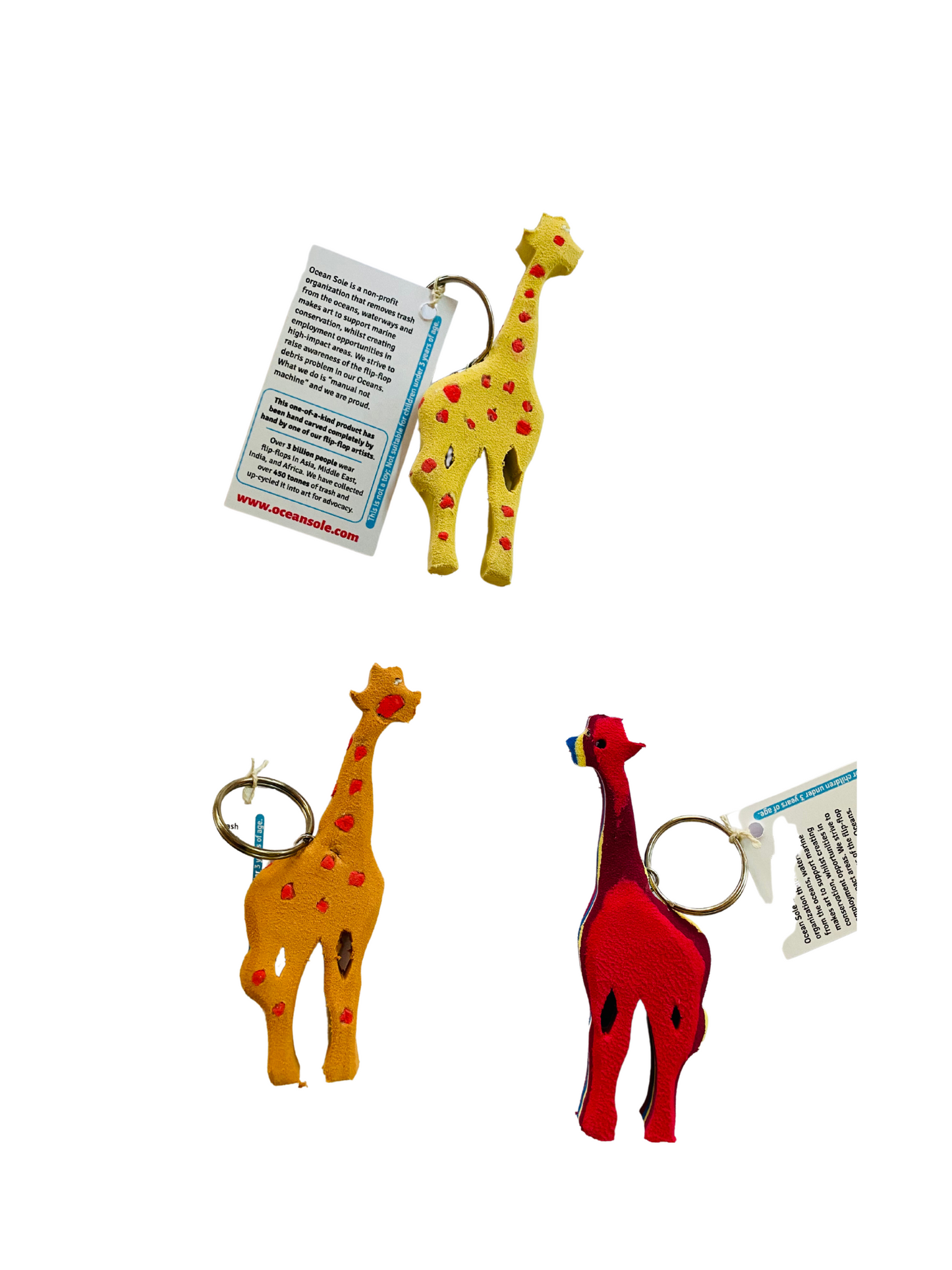 Keychains Recycled Flip Flop